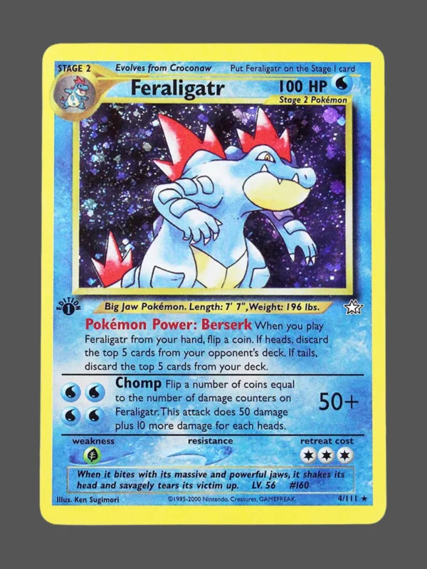 Feraligatr Regular Pokemon proxy card from Neo Genesis #4