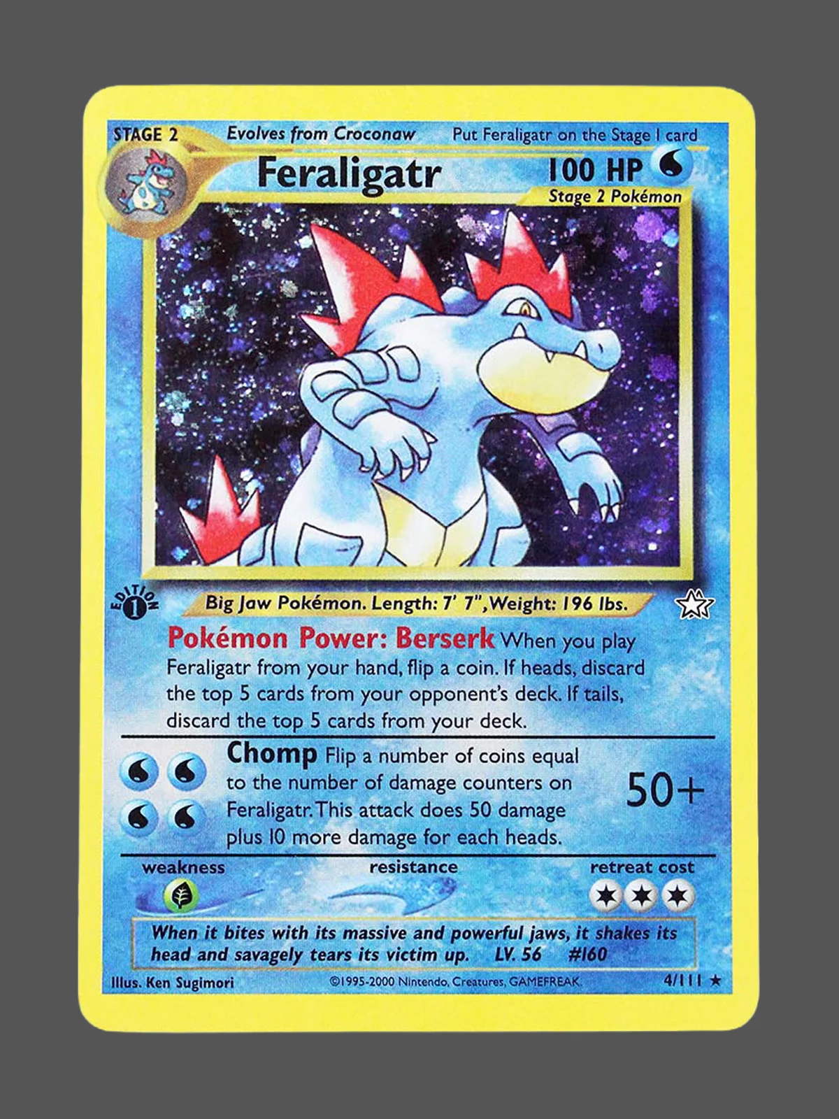feraligatr-4-n1-en.webp Feraligatr Regular Pokemon proxy card from Neo Genesis #4