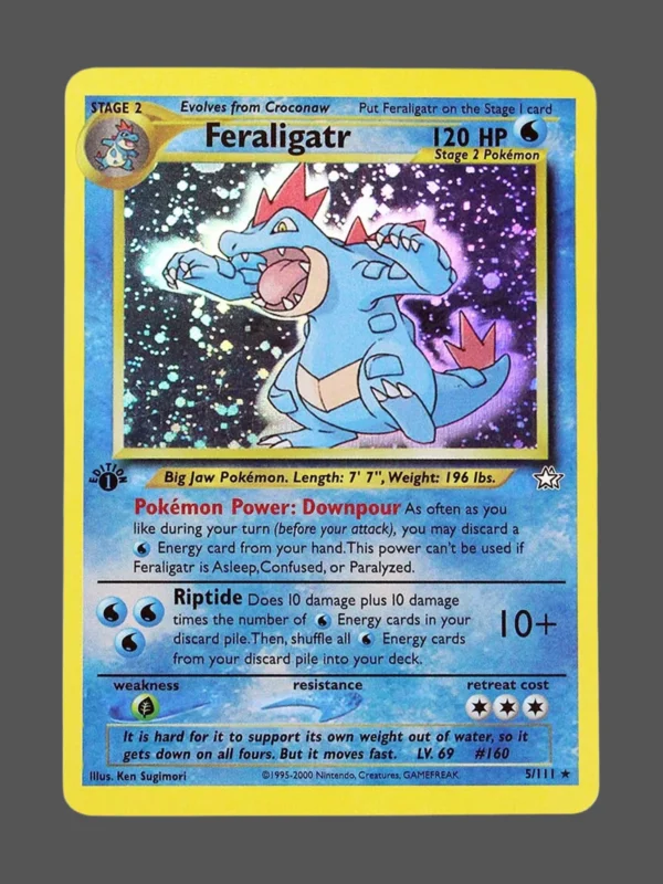 Feraligatr Regular Pokemon proxy card from Neo Genesis #5
