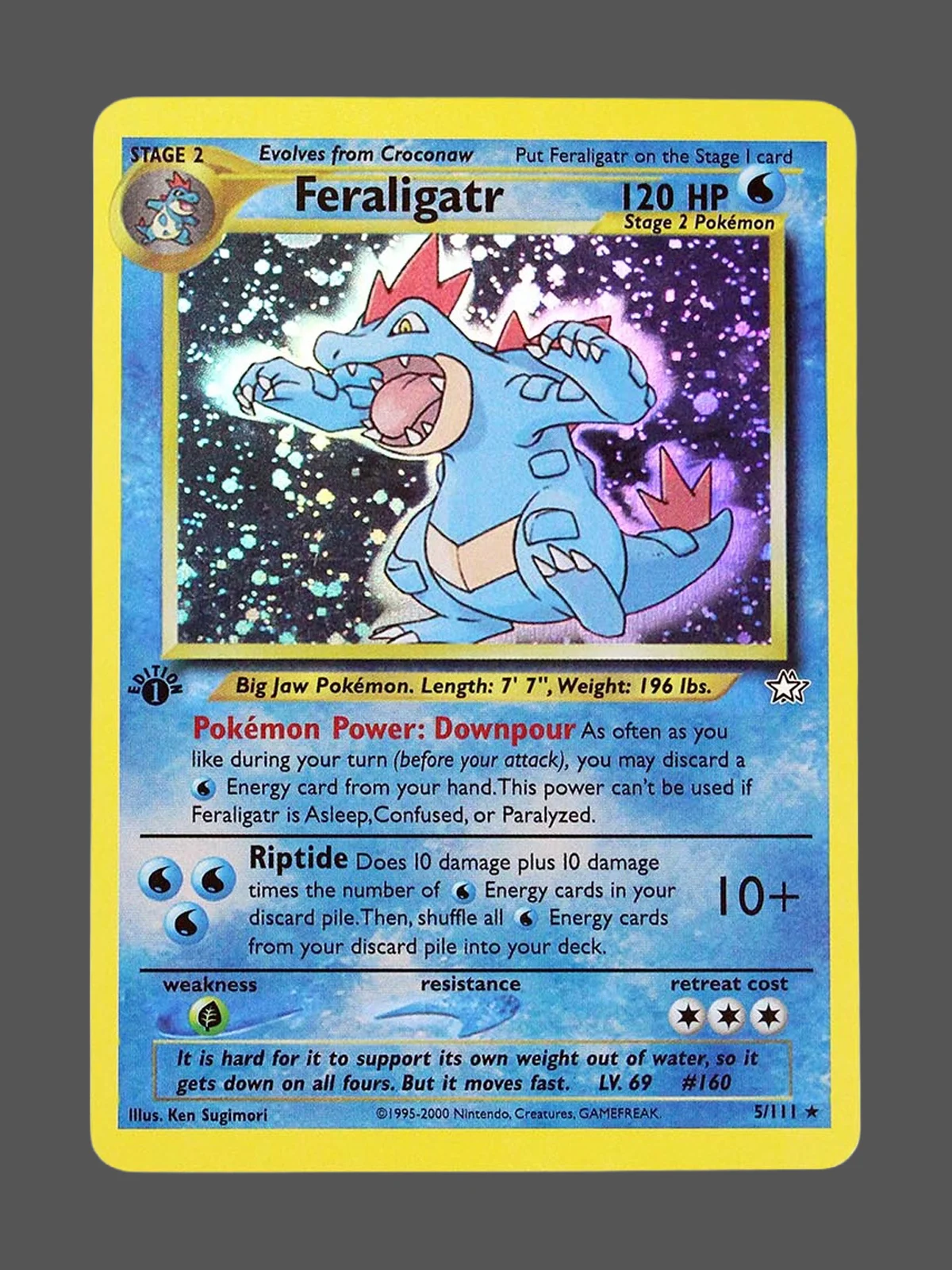 feraligatr-5-n1-en.webp Feraligatr Regular Pokemon proxy card from Neo Genesis #5