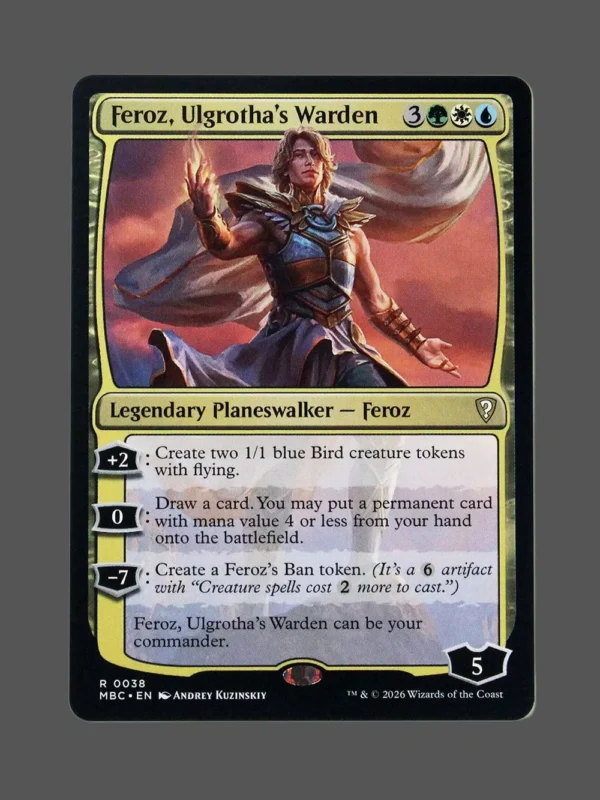 Feroz, Ulgrotha's Warden Holo MTG proxy card from Mystery Booster Commander Edition #38