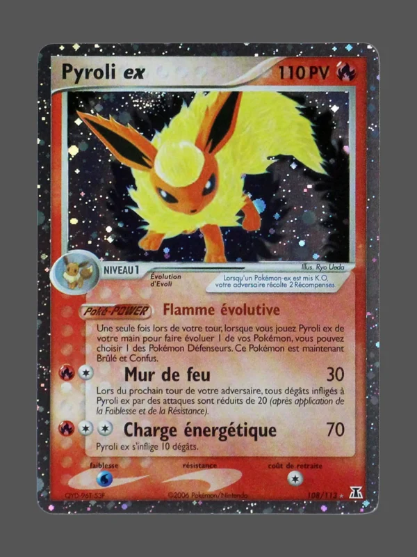 Flareon ex Galaxy Foil Pokemon proxy card from Foil Galaxy FR #108