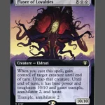 Flayer of Loyalties Holo MTG proxy card from Commander Masters #747