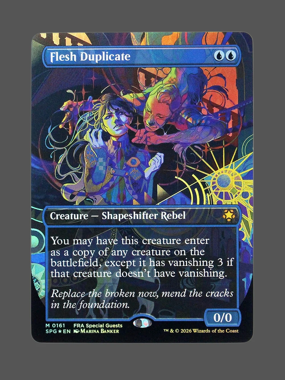 flesh-duplicate-161-foil.webp Flesh Duplicate Foil MTG proxy card from Special Guests #161