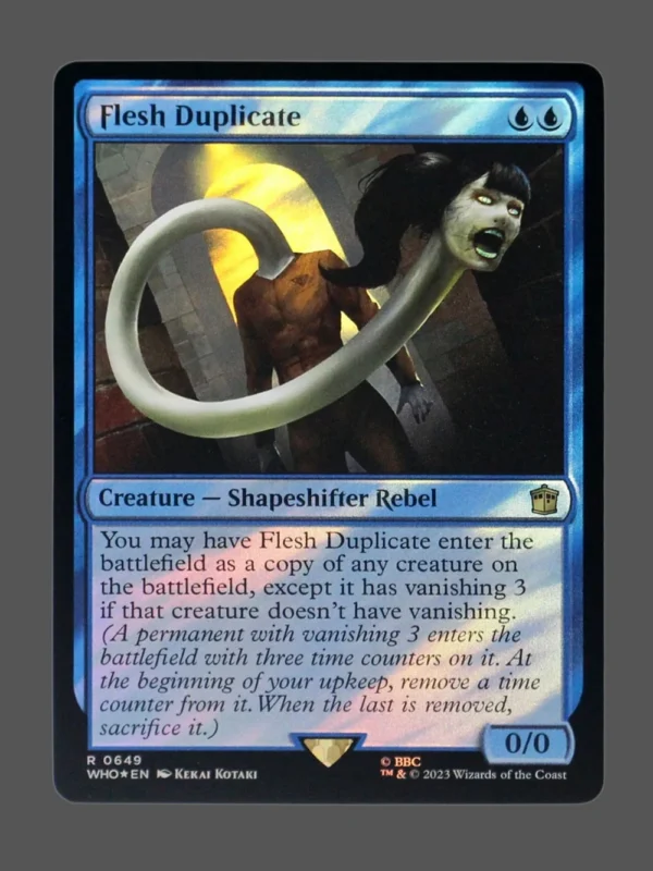 Flesh Duplicate Surge Foil MTG proxy card from Doctor Who #649