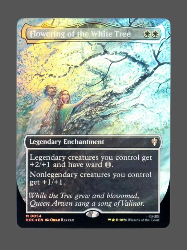 Flowering of the White Tree Surge Foil MTG proxy card from The Hobbit Eternal #54