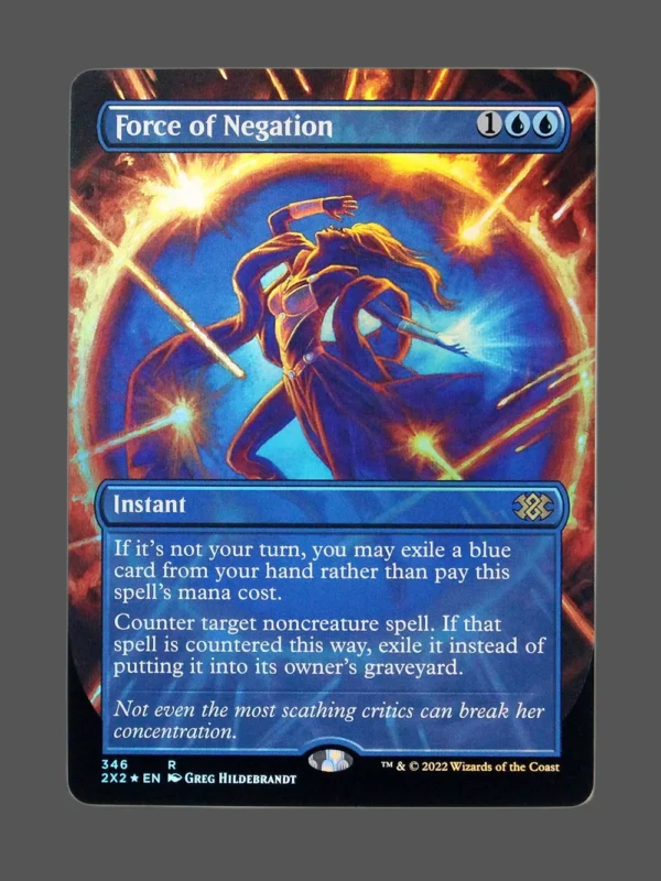 Force of Negation Foil MTG proxy card from Double Masters 2022 #346
