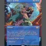 Force of Will Foil MTG proxy card from Double Masters #340