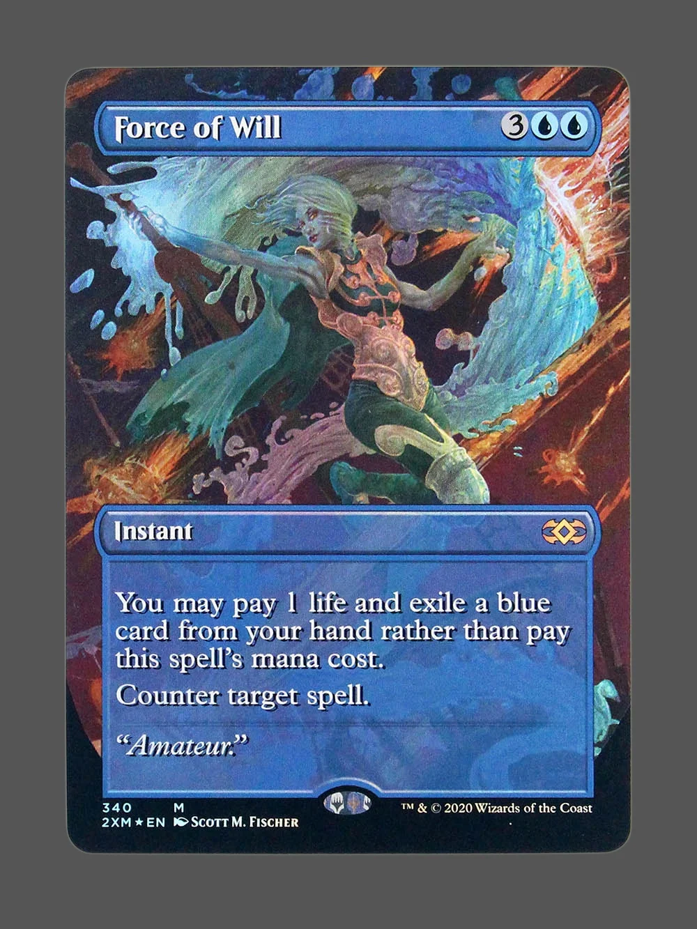 force-of-will-340-foil.webp Force of Will Foil MTG proxy card from Double Masters #340