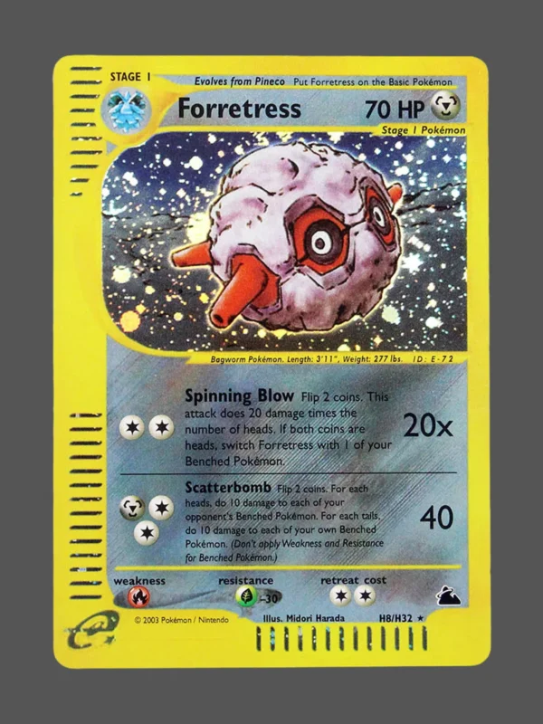 Forretress Regular Pokemon proxy card from Skyridge #H8