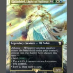 Galadriel, Light of Valinor Surge Foil MTG proxy card from Tales of Middle-earth Commander #542