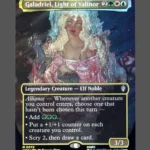 Galadriel, Light of Valinor Surge Foil MTG proxy card from The Hobbit Eternal #72