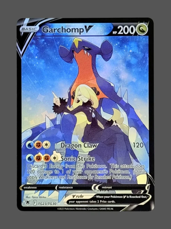 Garchomp V Regular Pokemon proxy card from Astral Radiance #TG23