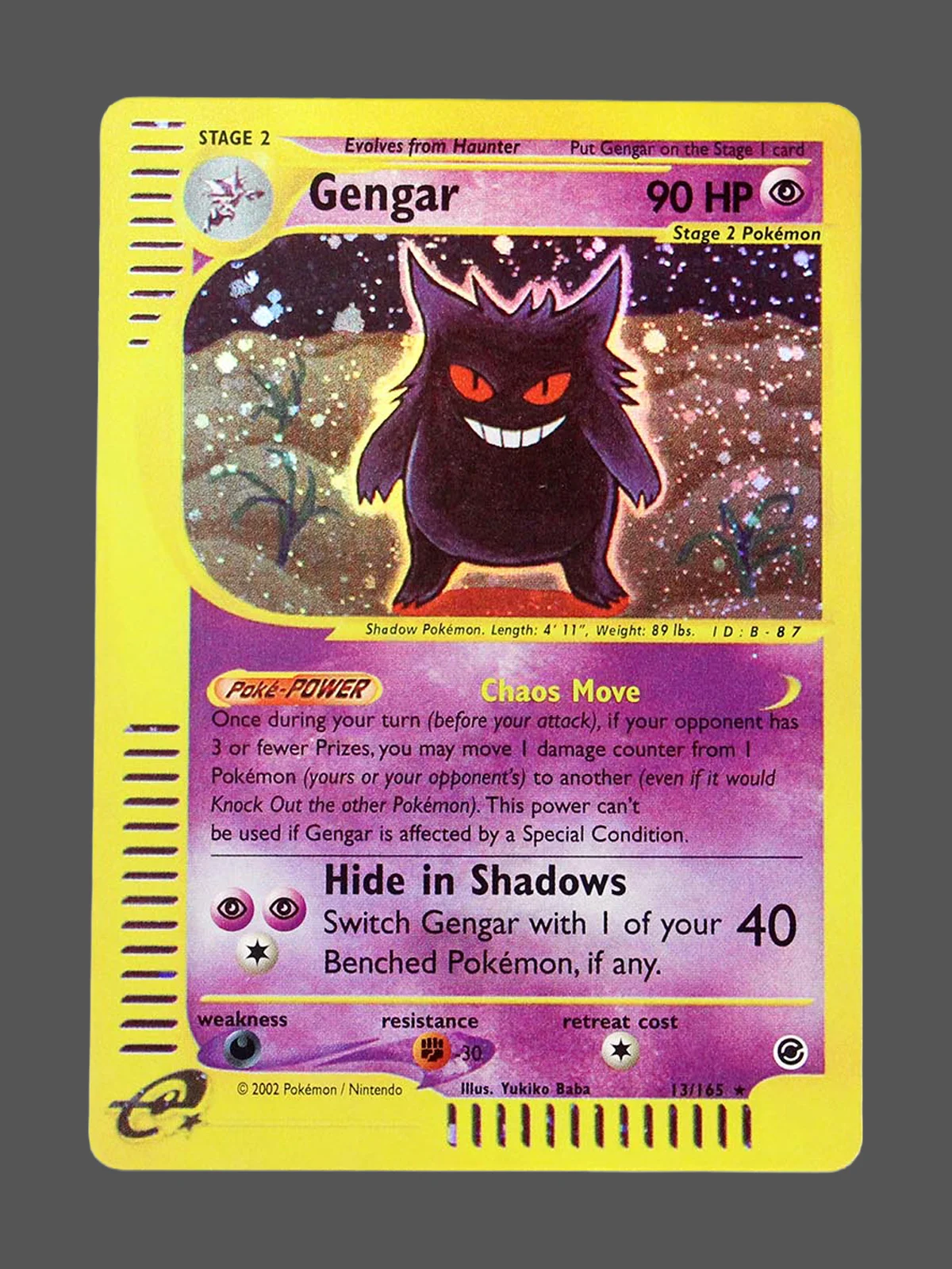 gengar-13-ex-en.webp Gengar Regular Pokemon proxy card from Expedition #13