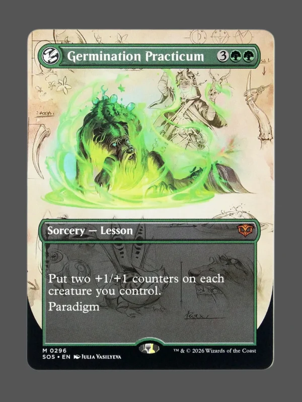Germination Practicum Holo MTG proxy card from Secrets of Strixhaven #296
