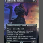 Gideon the Oathless Foil MTG proxy card from Reality Fracture #304