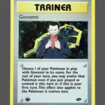 Giovanni Regular Pokemon proxy card from Gym Challenge #18