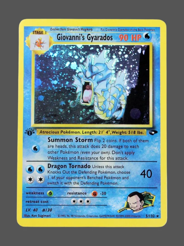 Giovanni’s Gyarados Regular Pokemon proxy card from Gym Challenge #5