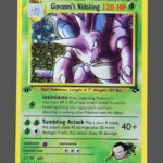 Giovanni’s Nidoking Regular Pokemon proxy card from Gym Challenge #7
