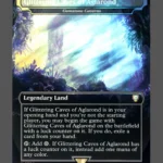 Glittering Caves of Aglarond Surge Foil MTG proxy card from Tales of Middle-earth Commander #394