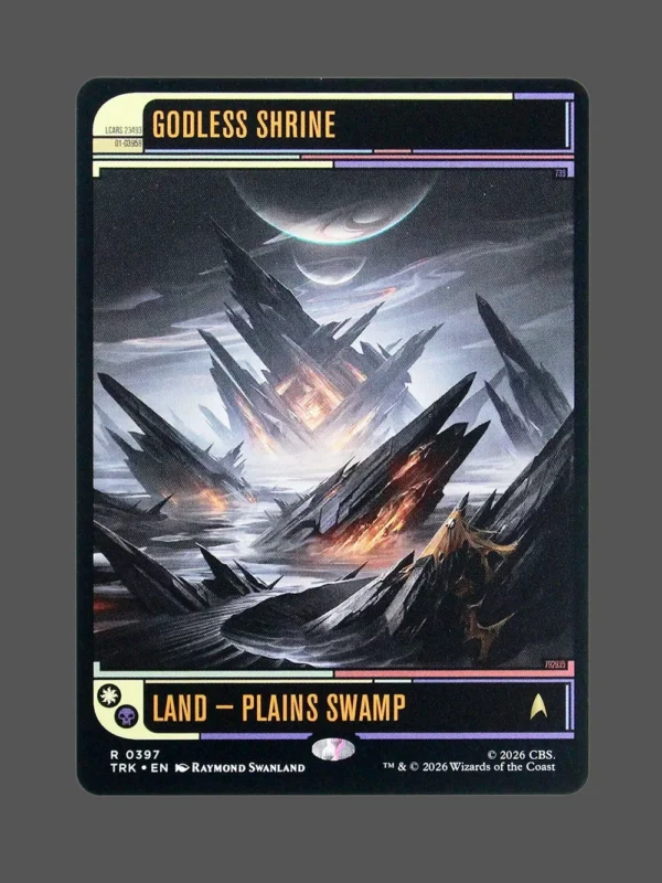 Godless Shrine Holo MTG proxy card from Star Trek #397