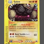 Golem Foil Pokemon proxy card from Expedition #14