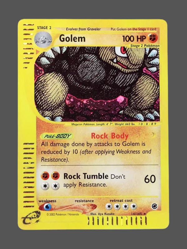 Golem Foil Pokemon proxy card from Expedition #14