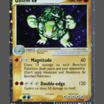 Golem ex Galaxy Foil Pokemon proxy card from EX Dragon #91