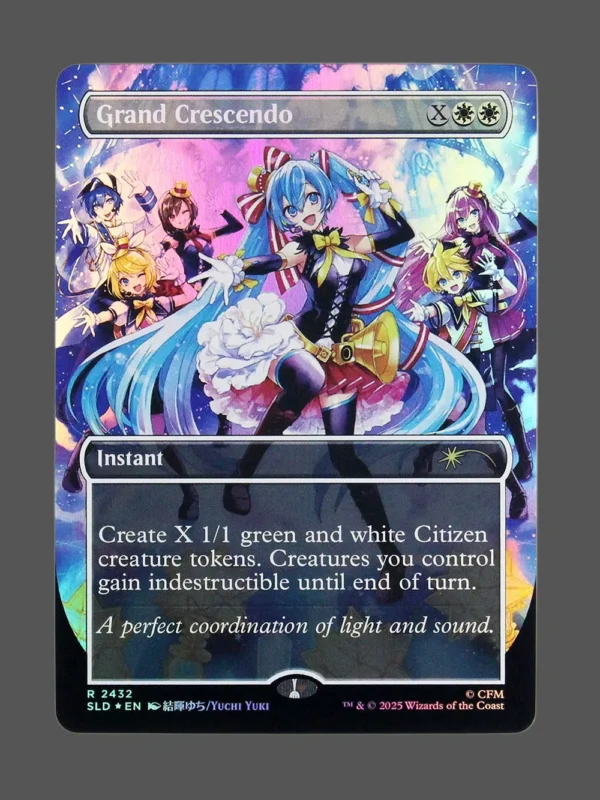 Grand Crescendo Foil MTG proxy card from Secret Lair Drop #2432