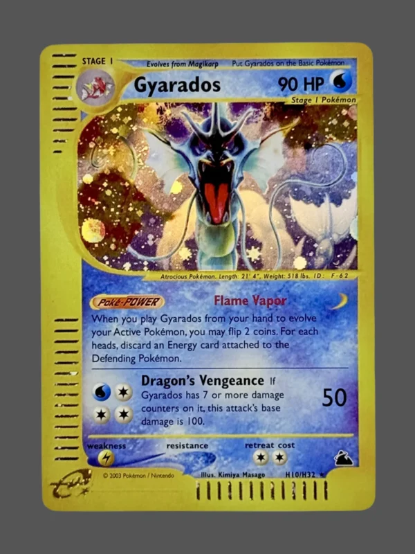 Gyarados Regular Pokemon proxy card from Skyridge #H10