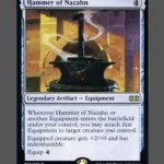 Hammer of Nazahn Holo MTG proxy card from Double Masters #260