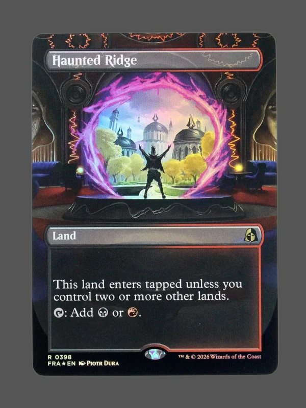 Haunted Ridge Foil MTG proxy card from Reality Fracture #398