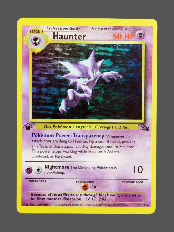 Haunter Regular Pokemon proxy card from Fossil #6
