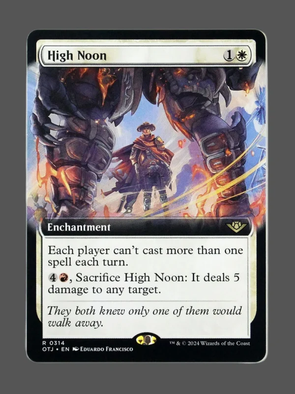 High Noon Holo MTG proxy card from Outlaws of Thunder Junction #314