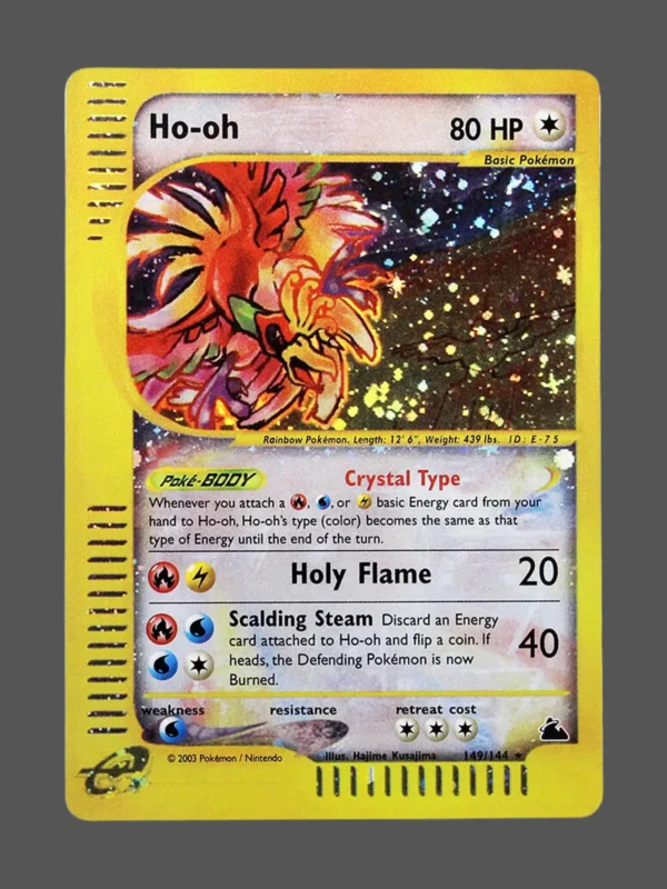 Ho-oh Regular Pokemon proxy card from Skyridge #149