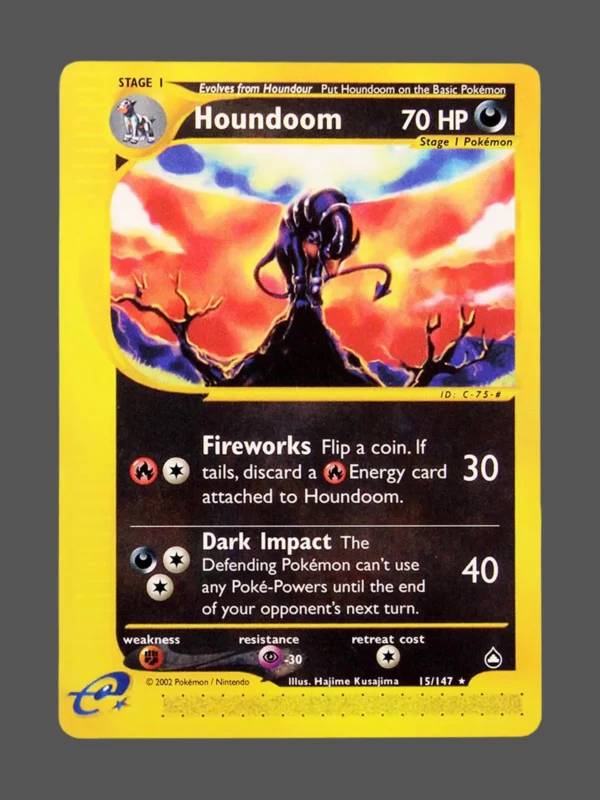 Houndoom Regular Pokemon proxy card from Aquapolis #15