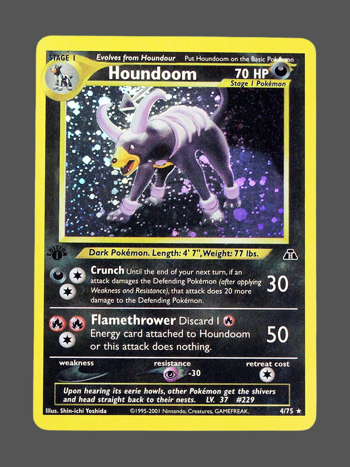 houndoom-4-n2-en.webp Houndoom Regular Pokemon proxy card from Neo Discovery #4