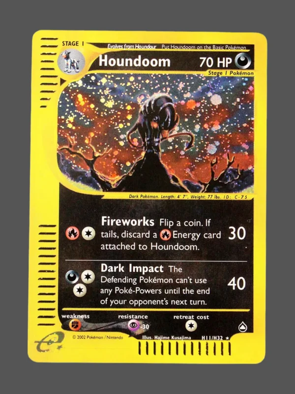 Houndoom Regular Pokemon proxy card from Aquapolis #H11