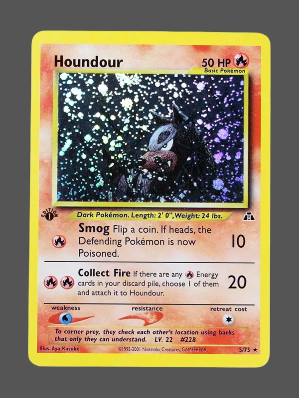 Houndour Regular Pokemon proxy card from Neo Discovery #5