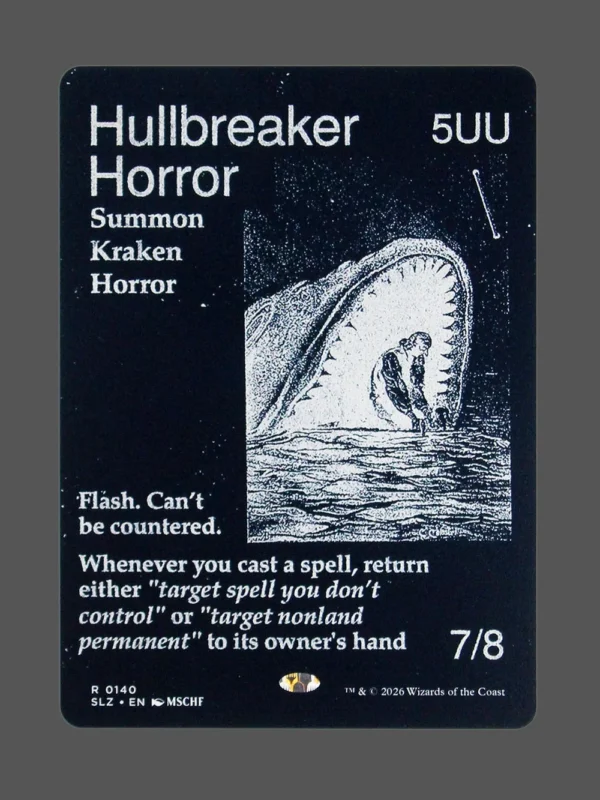 Hullbreaker Horror Holo MTG proxy card from The Zeta Set #140