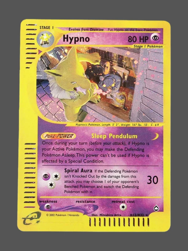 Hypno Regular Pokemon proxy card from Aquapolis #H12