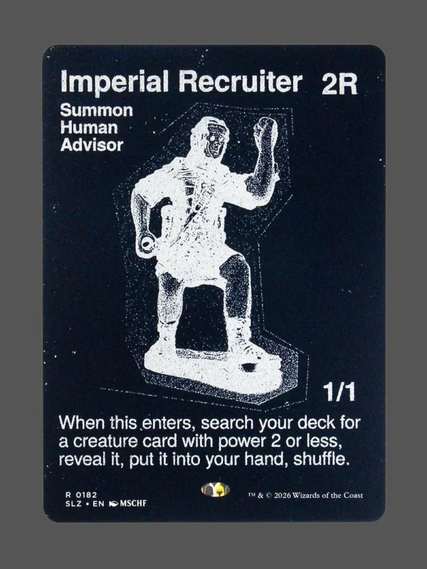 Imperial Recruiter Holo MTG proxy card from The Zeta Set #182