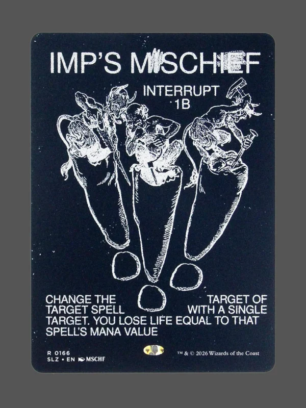 Imp's Mischief Holo MTG proxy card from The Zeta Set #166
