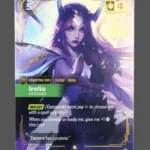 Irelia - Fervent Signature Foil Riftbound proxy card from Spiritforged #225*/221