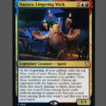 Itazura, Lingering Wick Holo MTG proxy card from Mystery Booster Commander Edition #41