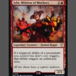 Jabs, Mistress of Mockery Holo MTG proxy card from Mystery Booster Commander Edition #23