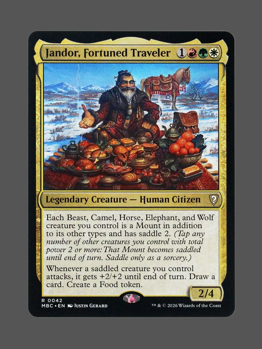 jandor-fortuned-traveler-042-foil.webp Jandor, Fortuned Traveler Foil MTG proxy card from Mystery Booster Commander Edition #42
