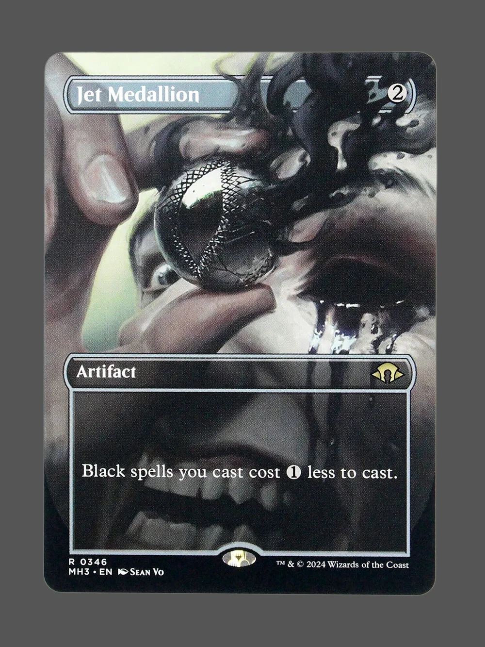 jet-medallion-346-holo.webp Jet Medallion Holo MTG proxy card from Modern Horizons 3 #346