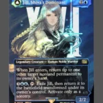 Jill, Shiva's Dominant/Shiva, Warden of Ice Surge Foil MTG proxy card from Final Fantasy #523