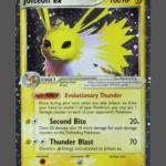 Jolteon ex Galaxy Foil Pokemon proxy card from Delta Species #109